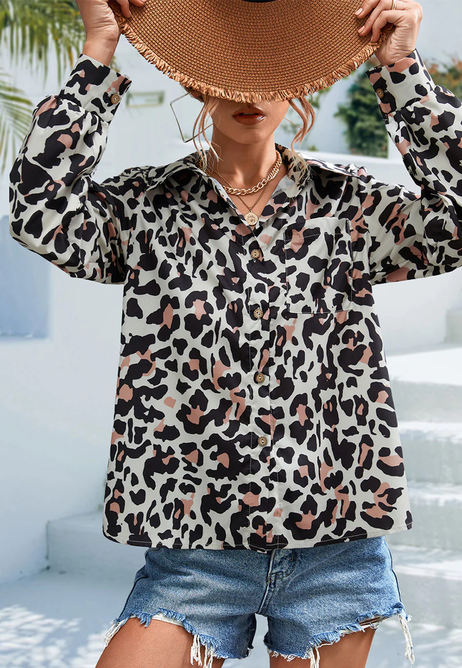 Printed Button Down Shirt - Image 8