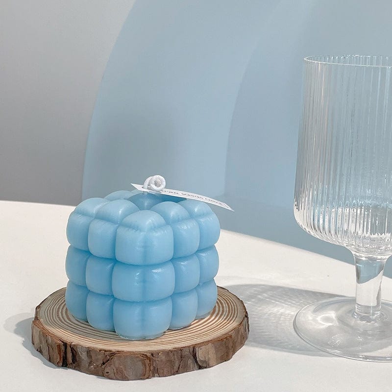 Puffer Bubble Cube Candle - Image 3