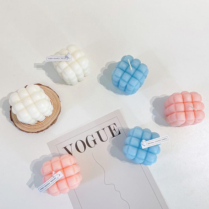 Puffer Bubble Cube Candle - Image 4