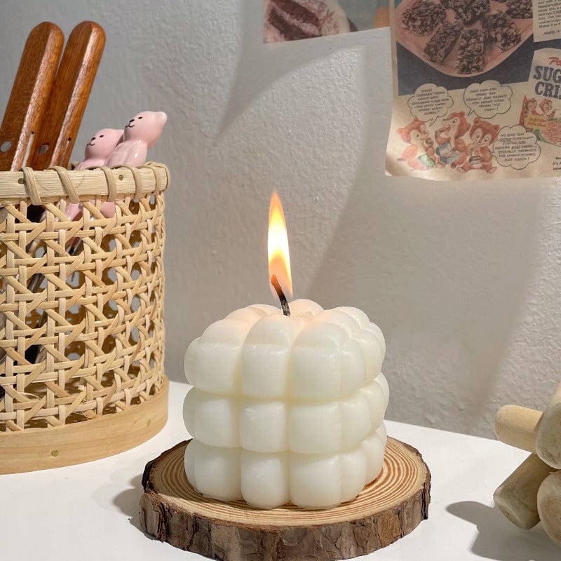 Puffer Bubble Cube Candle - Image 5