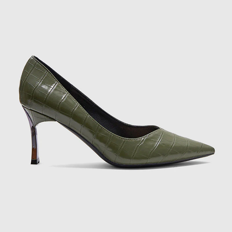 Pointed Shallow Mouth Casual Pumps - Image 2
