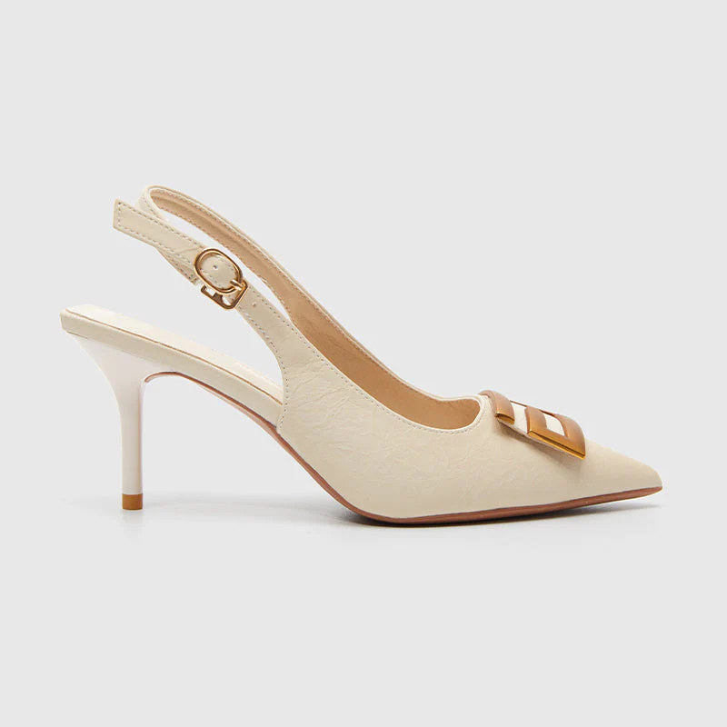 Strap Slim Kitten Heels Pumps - Image 2