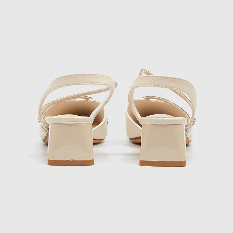 Pointy Toe Chunky Heels Pumps - Image 4