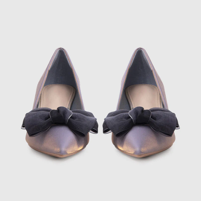 Pointy-toe Stiletto Blue Pumps - Image 3
