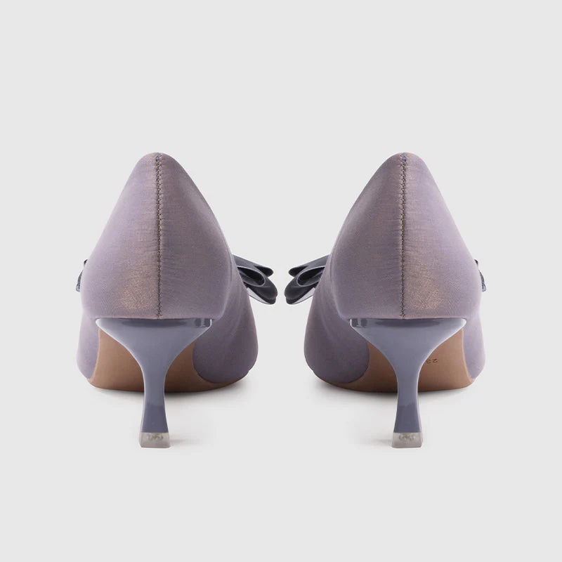 Pointy-toe Stiletto Blue Pumps - Image 4