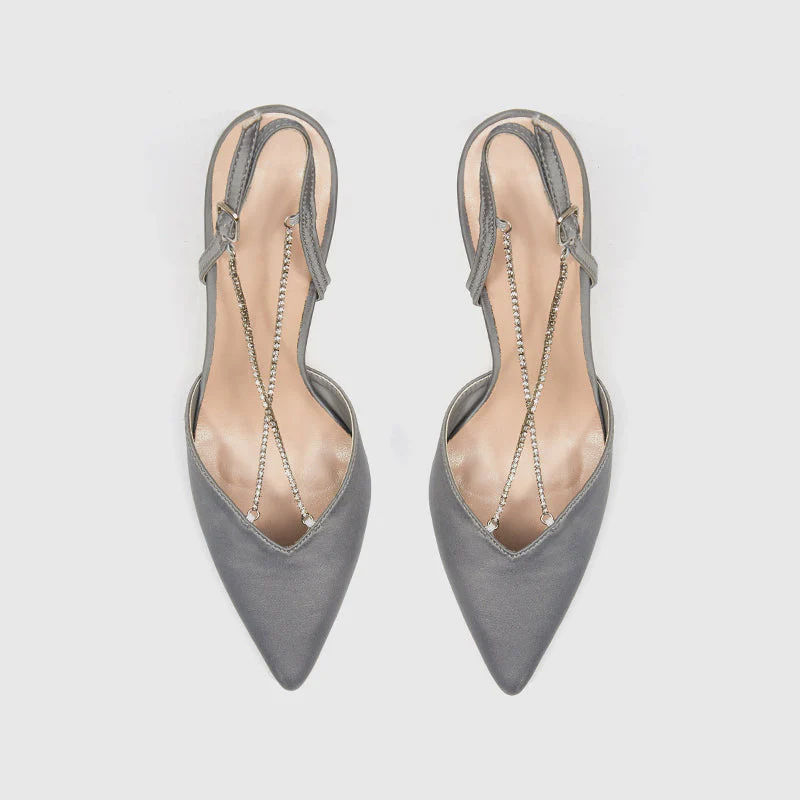Pointy Toe thin Heeled Pumps - Image 5