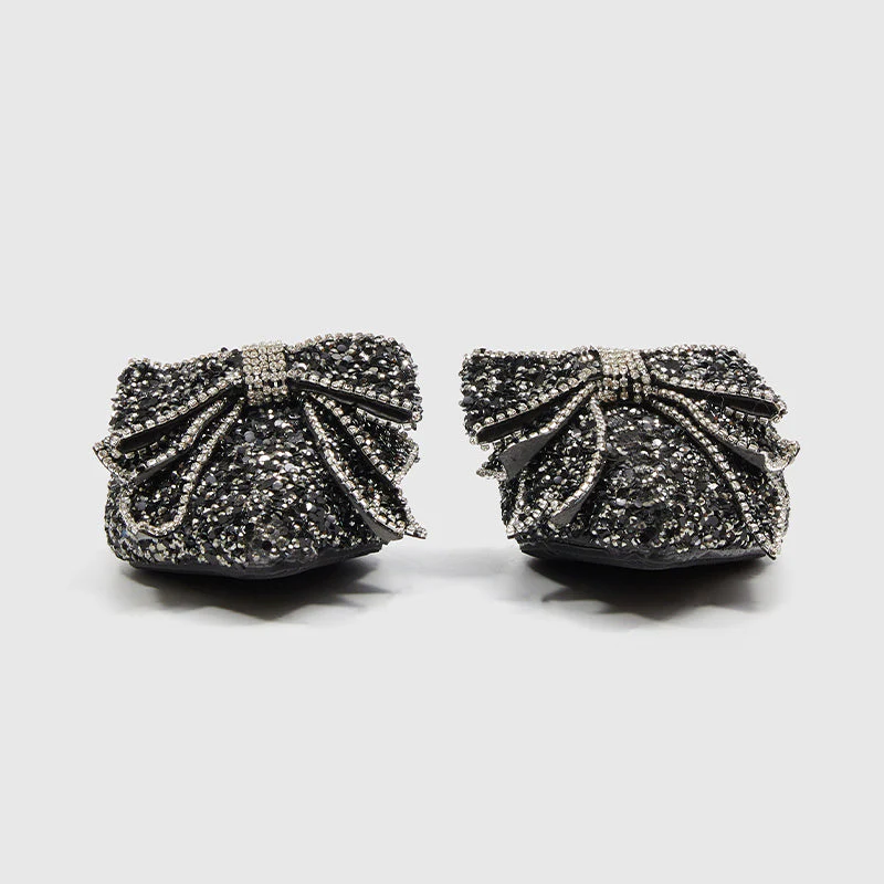 Shining Outdoor Slides Flats Shoes Black - Image 3
