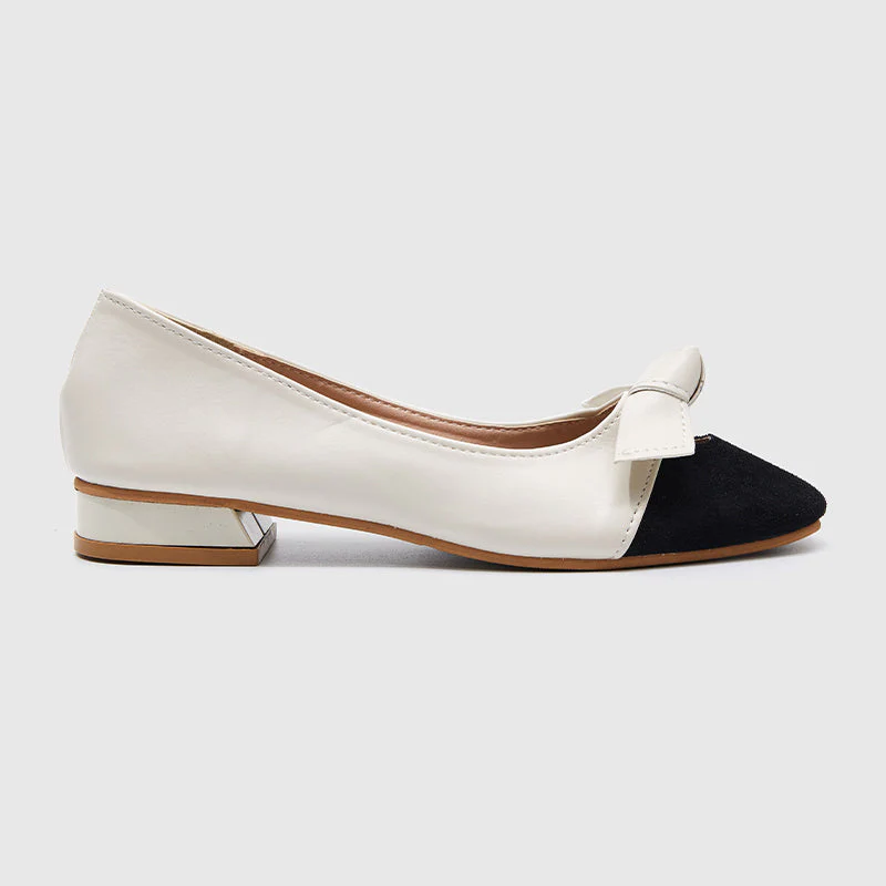 Square Toe Pumps Beige - Image 2