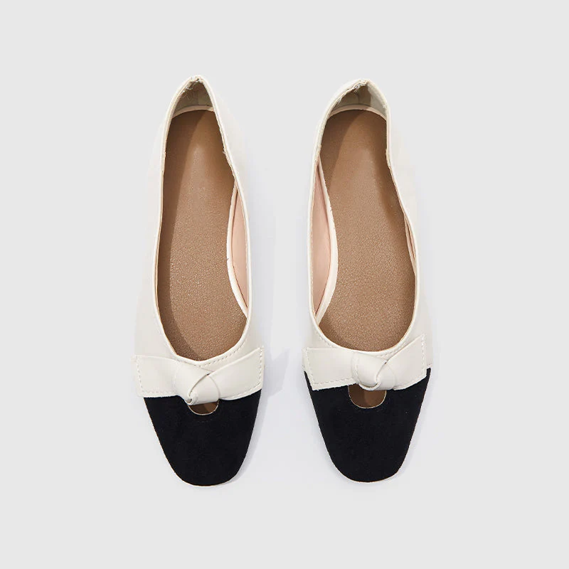 Square Toe Pumps Beige - Image 5