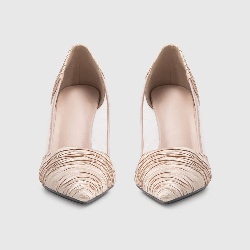 Tulle Pumps Apricot - Image 3