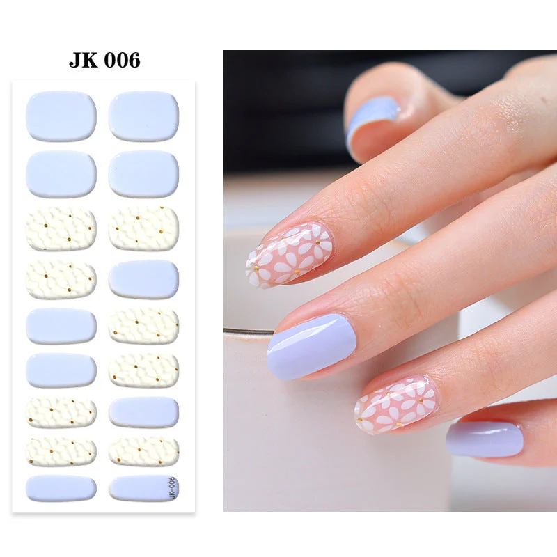 Pure Desire Wind Wear Nail Semi-baked UV Gel Nail Sticker Waterproof And Durable - Image 10