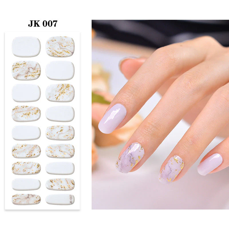 Pure Desire Wind Wear Nail Semi-baked UV Gel Nail Sticker Waterproof And Durable - Image 11