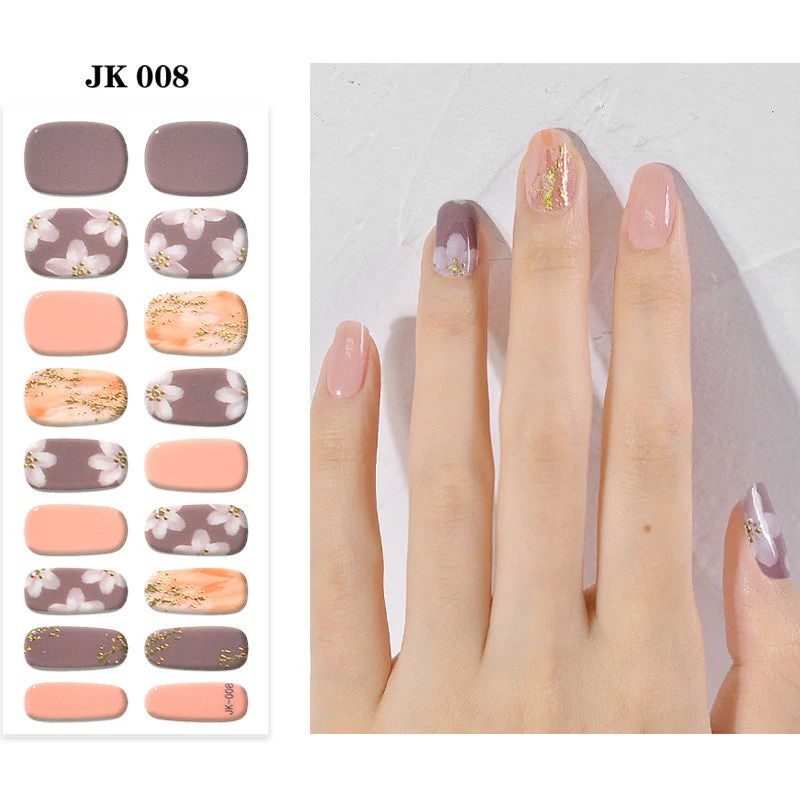 Pure Desire Wind Wear Nail Semi-baked UV Gel Nail Sticker Waterproof And Durable - Image 12