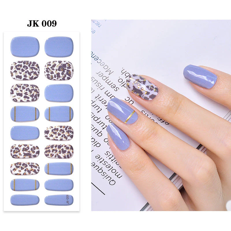 Pure Desire Wind Wear Nail Semi-baked UV Gel Nail Sticker Waterproof And Durable - Image 13