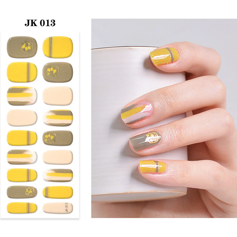 Pure Desire Wind Wear Nail Semi-baked UV Gel Nail Sticker Waterproof And Durable - Image 17