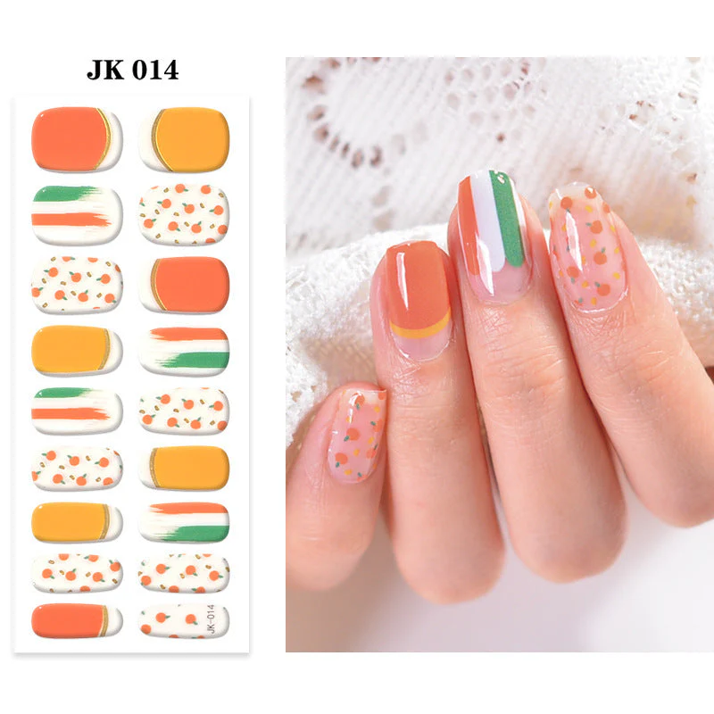 Pure Desire Wind Wear Nail Semi-baked UV Gel Nail Sticker Waterproof And Durable - Image 18