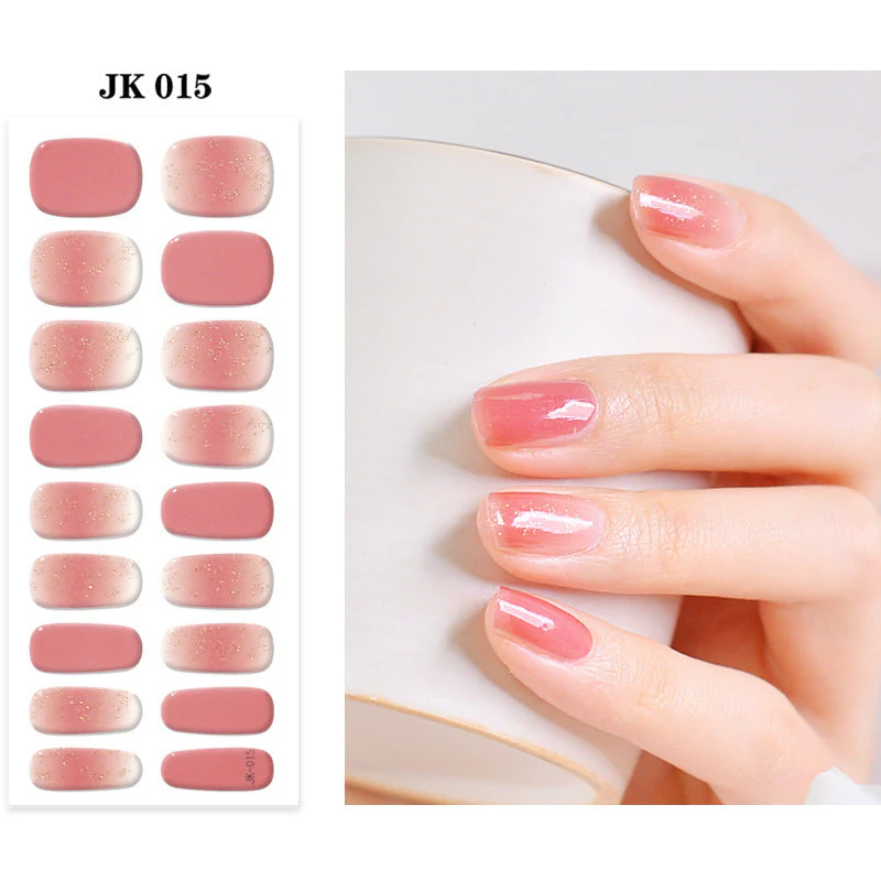 Pure Desire Wind Wear Nail Semi-baked UV Gel Nail Sticker Waterproof And Durable - Image 19