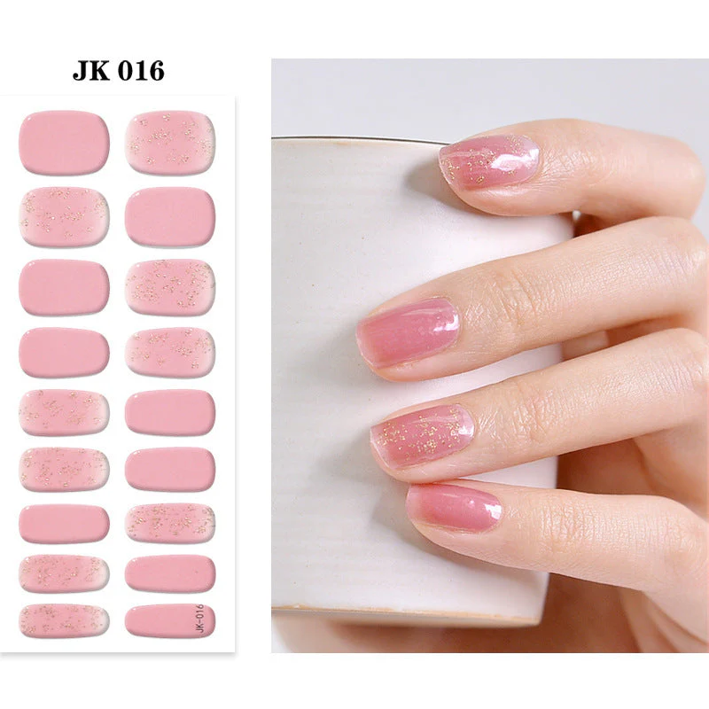 Pure Desire Wind Wear Nail Semi-baked UV Gel Nail Sticker Waterproof And Durable - Image 20