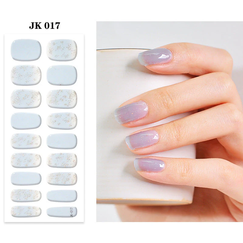 Pure Desire Wind Wear Nail Semi-baked UV Gel Nail Sticker Waterproof And Durable - Image 21