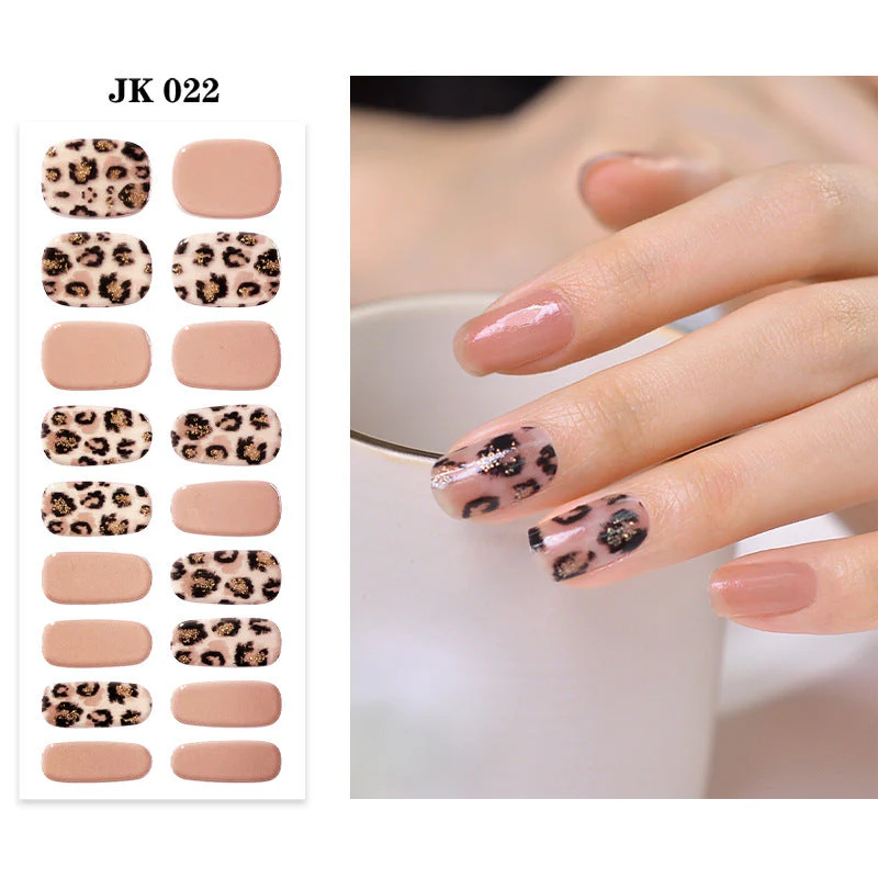 Pure Desire Wind Wear Nail Semi-baked UV Gel Nail Sticker Waterproof And Durable - Image 26