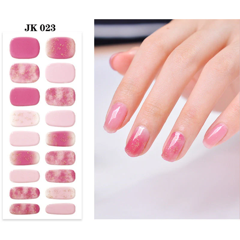 Pure Desire Wind Wear Nail Semi-baked UV Gel Nail Sticker Waterproof And Durable - Image 27