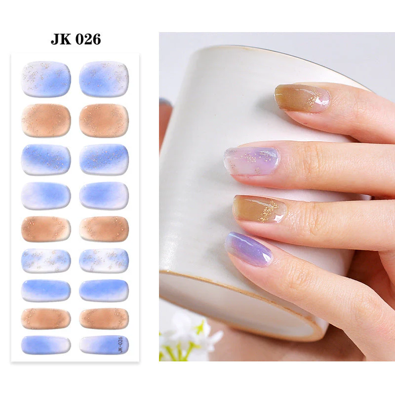 Pure Desire Wind Wear Nail Semi-baked UV Gel Nail Sticker Waterproof And Durable - Image 30