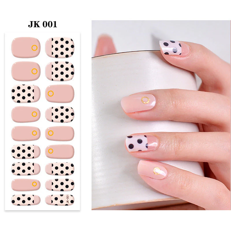 Pure Desire Wind Wear Nail Semi-baked UV Gel Nail Sticker Waterproof And Durable - Image 5