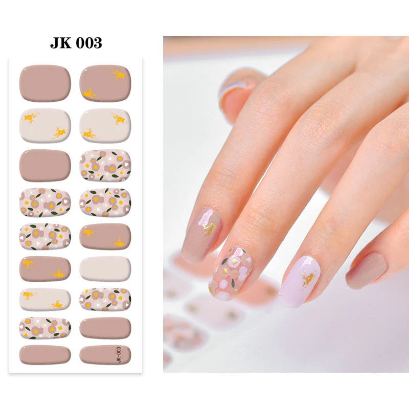 Pure Desire Wind Wear Nail Semi-baked UV Gel Nail Sticker Waterproof And Durable - Image 7