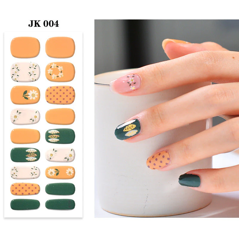 Pure Desire Wind Wear Nail Semi-baked UV Gel Nail Sticker Waterproof And Durable - Image 8