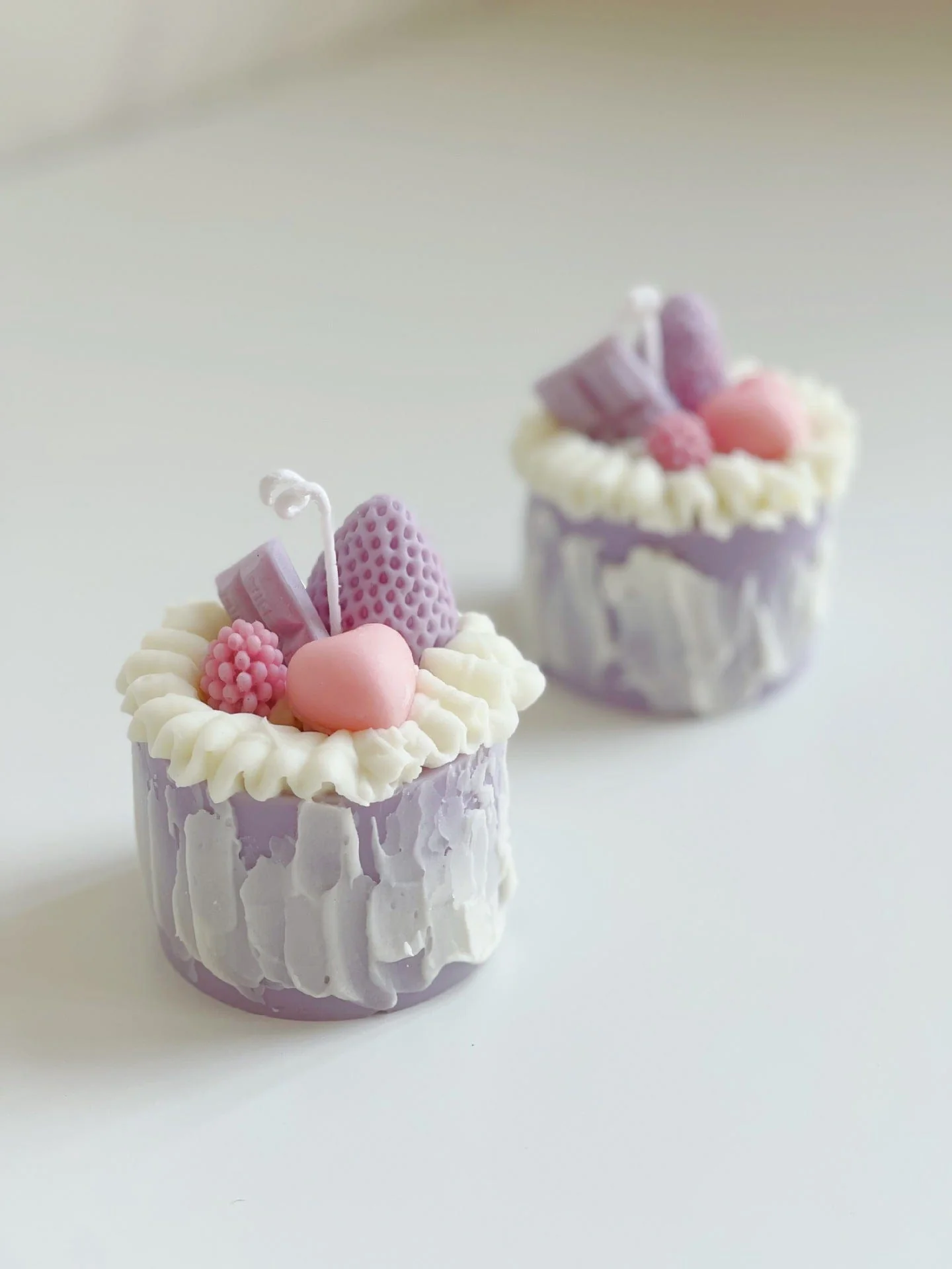 Purple Berries Cake Decorative Candle - Image 5