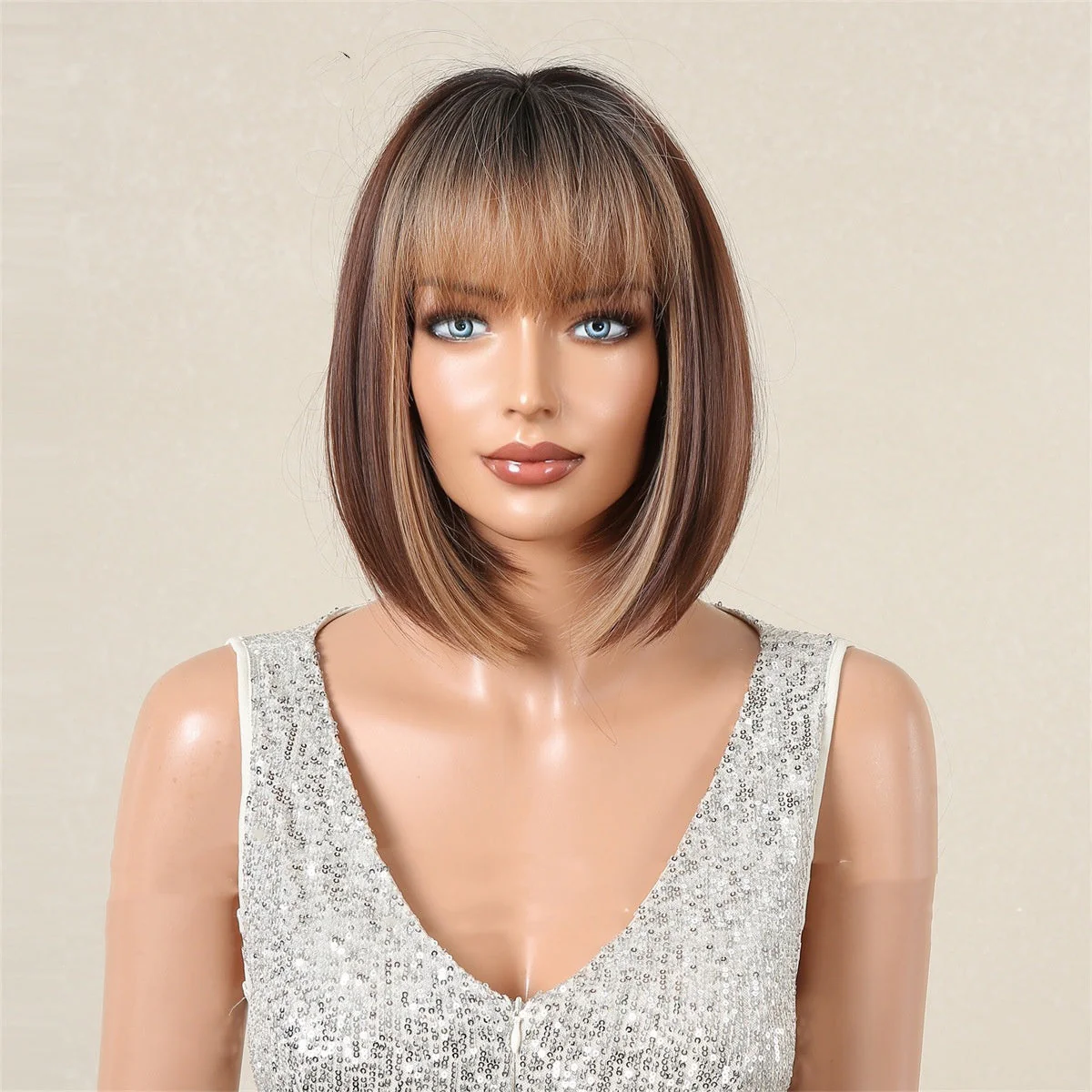 Qi Bangs Bobhaircut Wig - Image 6