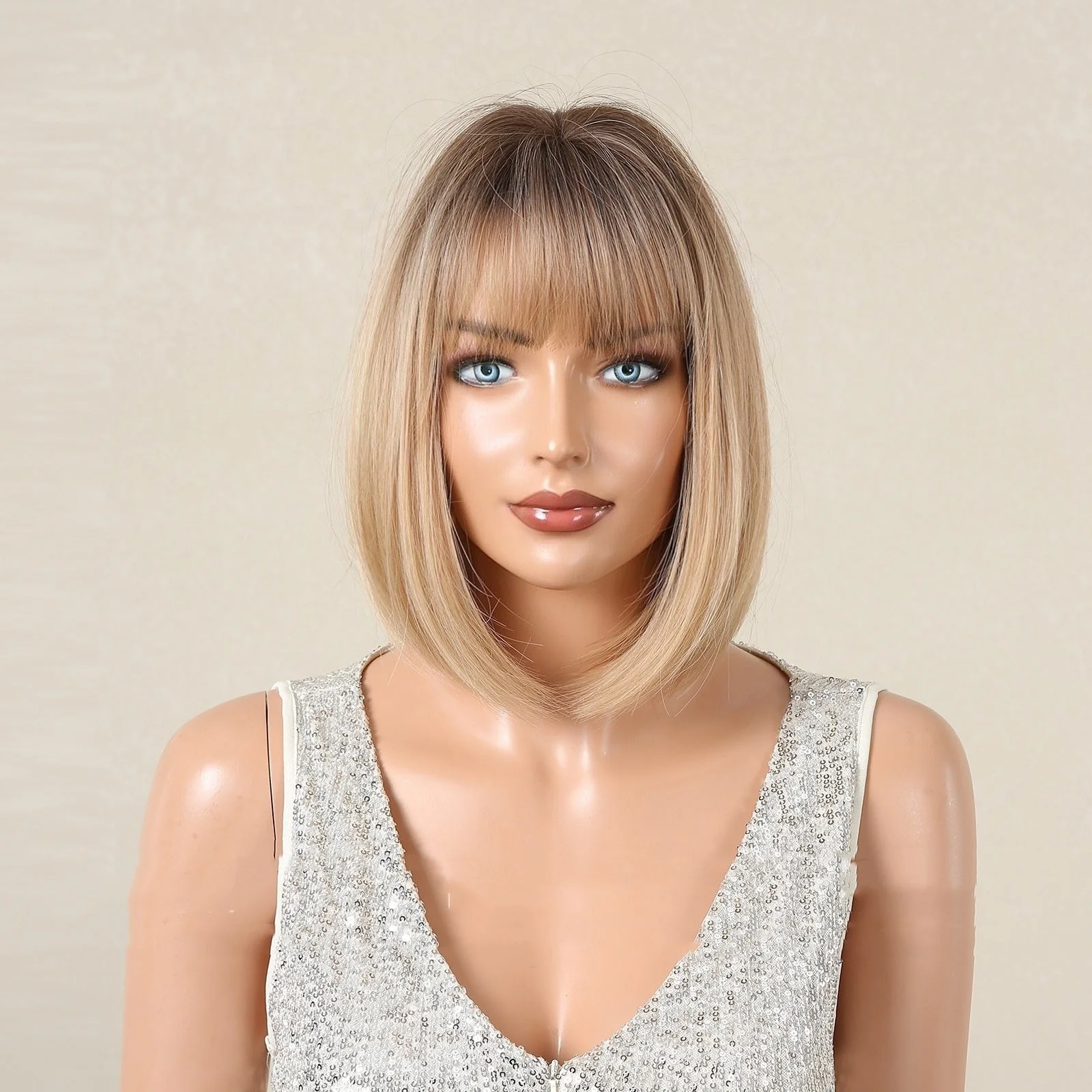 Qi Bangs Bobhaircut Wig - Image 7
