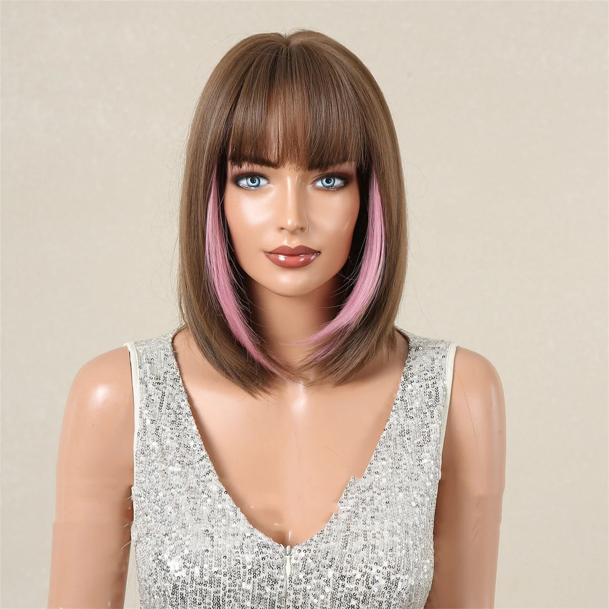 Qi Bangs Bobhaircut Wig - Image 9