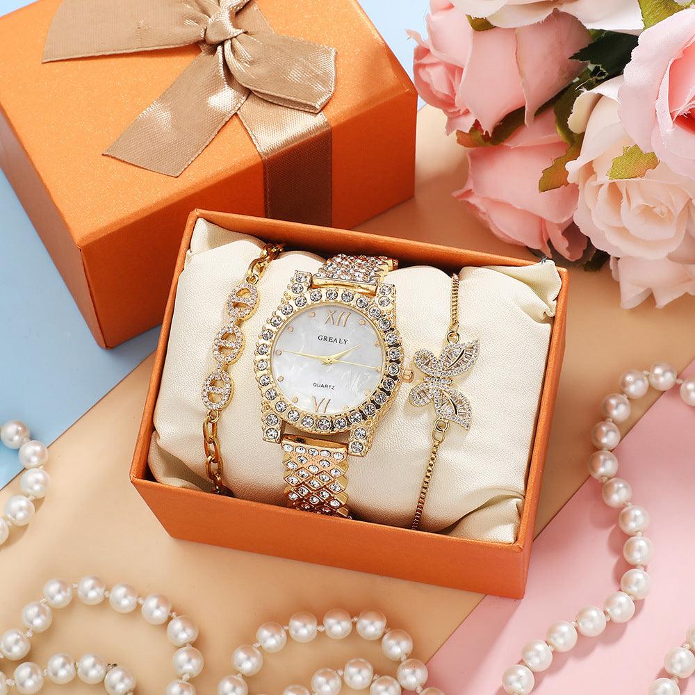 Quartz Watch Diamond Butterfly Zircon Bracelet - Image 4