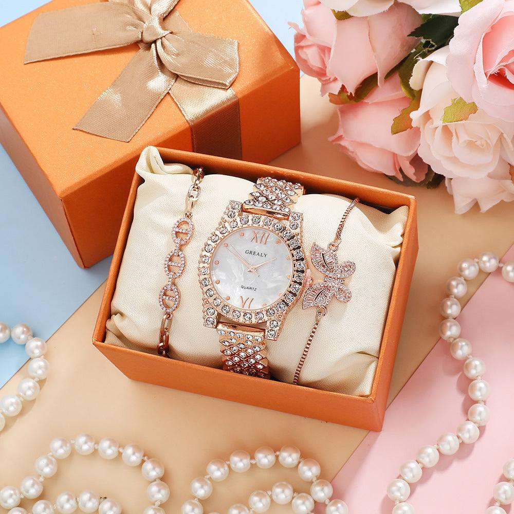 Quartz Watch Diamond Butterfly Zircon Bracelet - Image 6