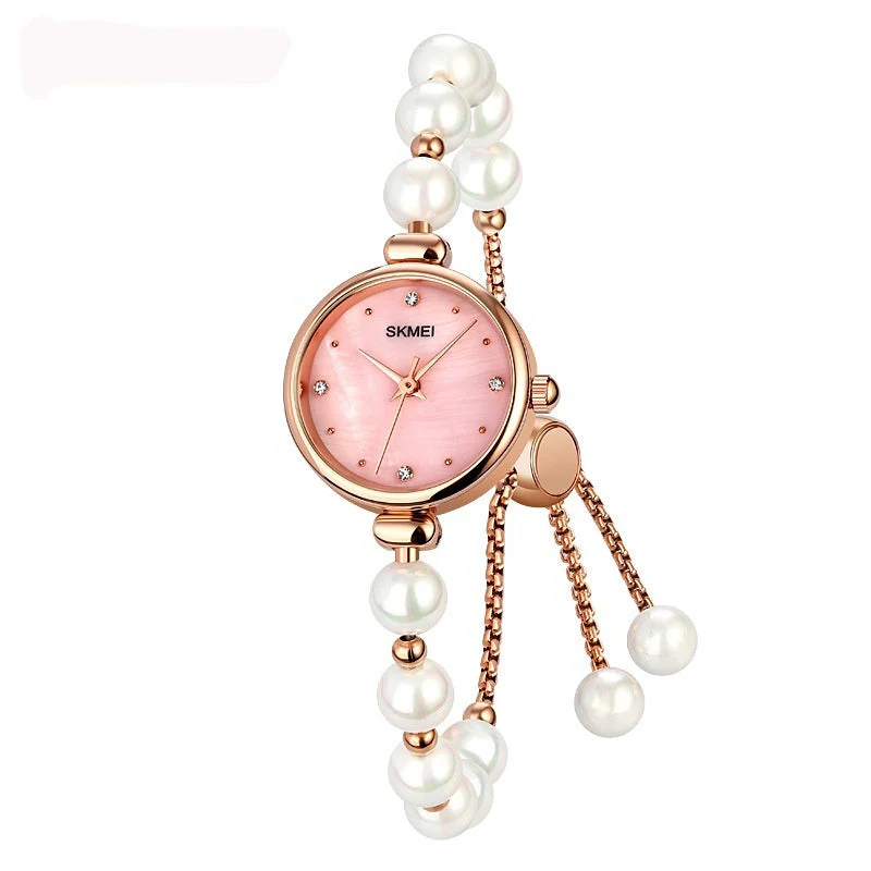 Fashionable All-match Elegant Quartz Watch Pearl Natural Stone Strap Bracelet Watch - Image 3