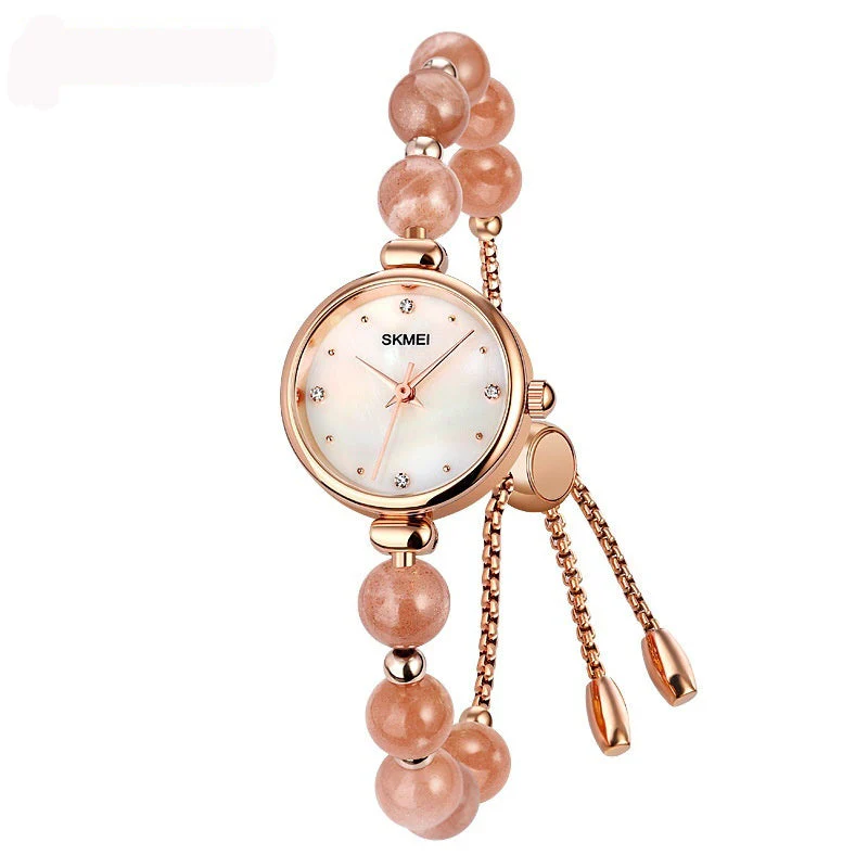 Fashionable All-match Elegant Quartz Watch Pearl Natural Stone Strap Bracelet Watch - Image 6
