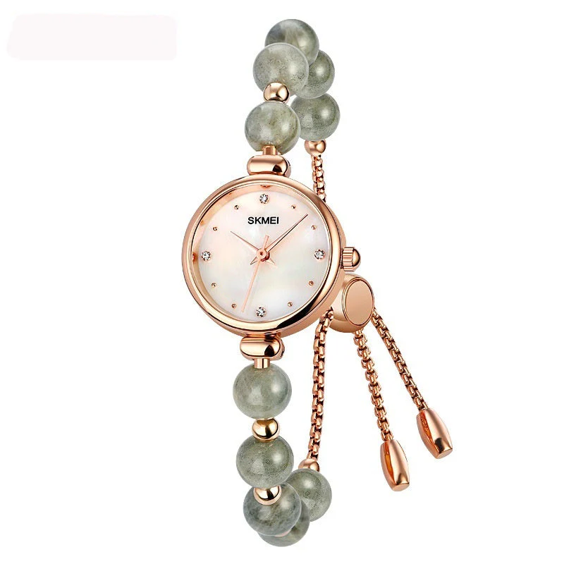 Fashionable All-match Elegant Quartz Watch Pearl Natural Stone Strap Bracelet Watch - Image 7