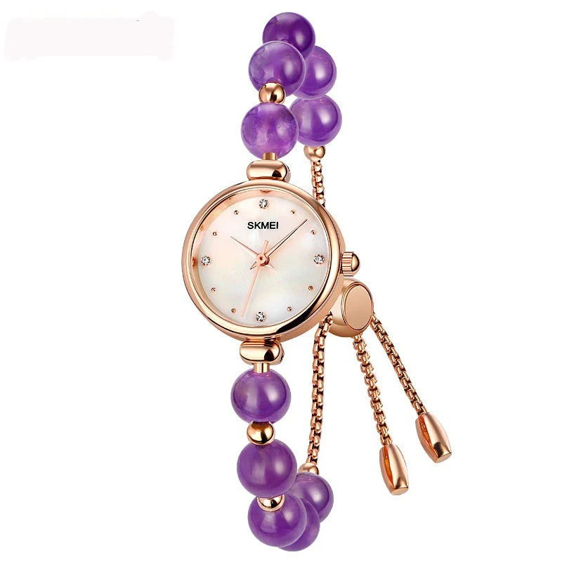 Fashionable All-match Elegant Quartz Watch Pearl Natural Stone Strap Bracelet Watch - Image 9
