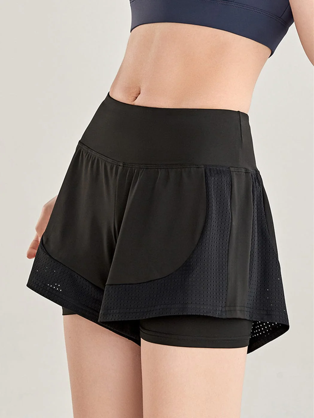 Quick Dry Loose Running Shorts 2-in-1 Gym - Image 3