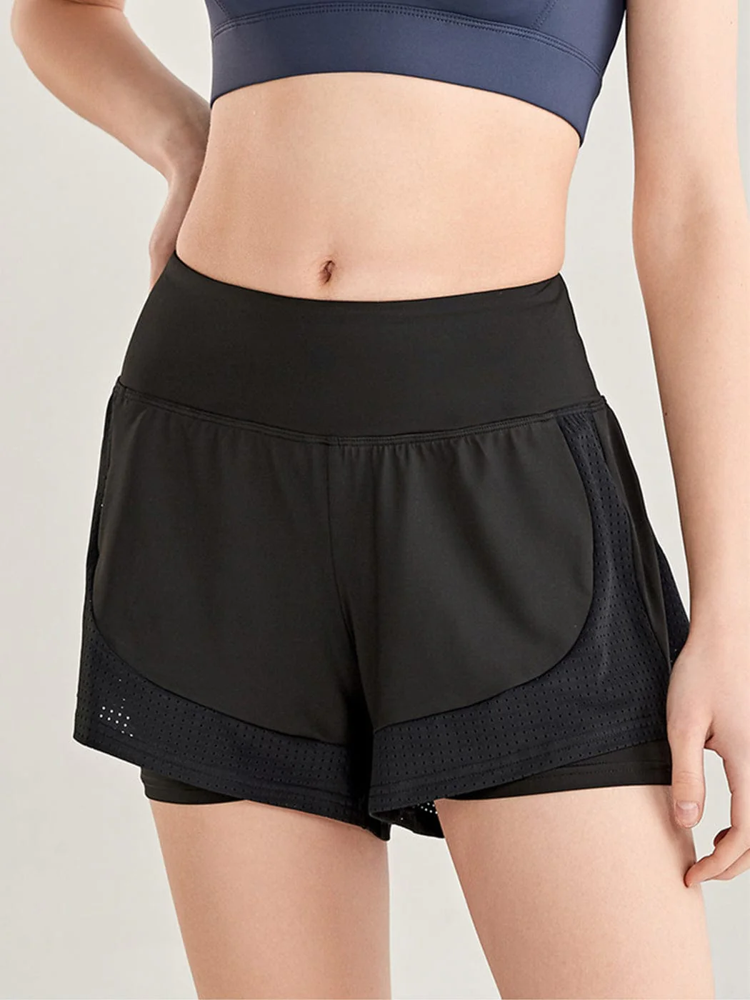 Quick Dry Loose Running Shorts 2-in-1 Gym - Image 4