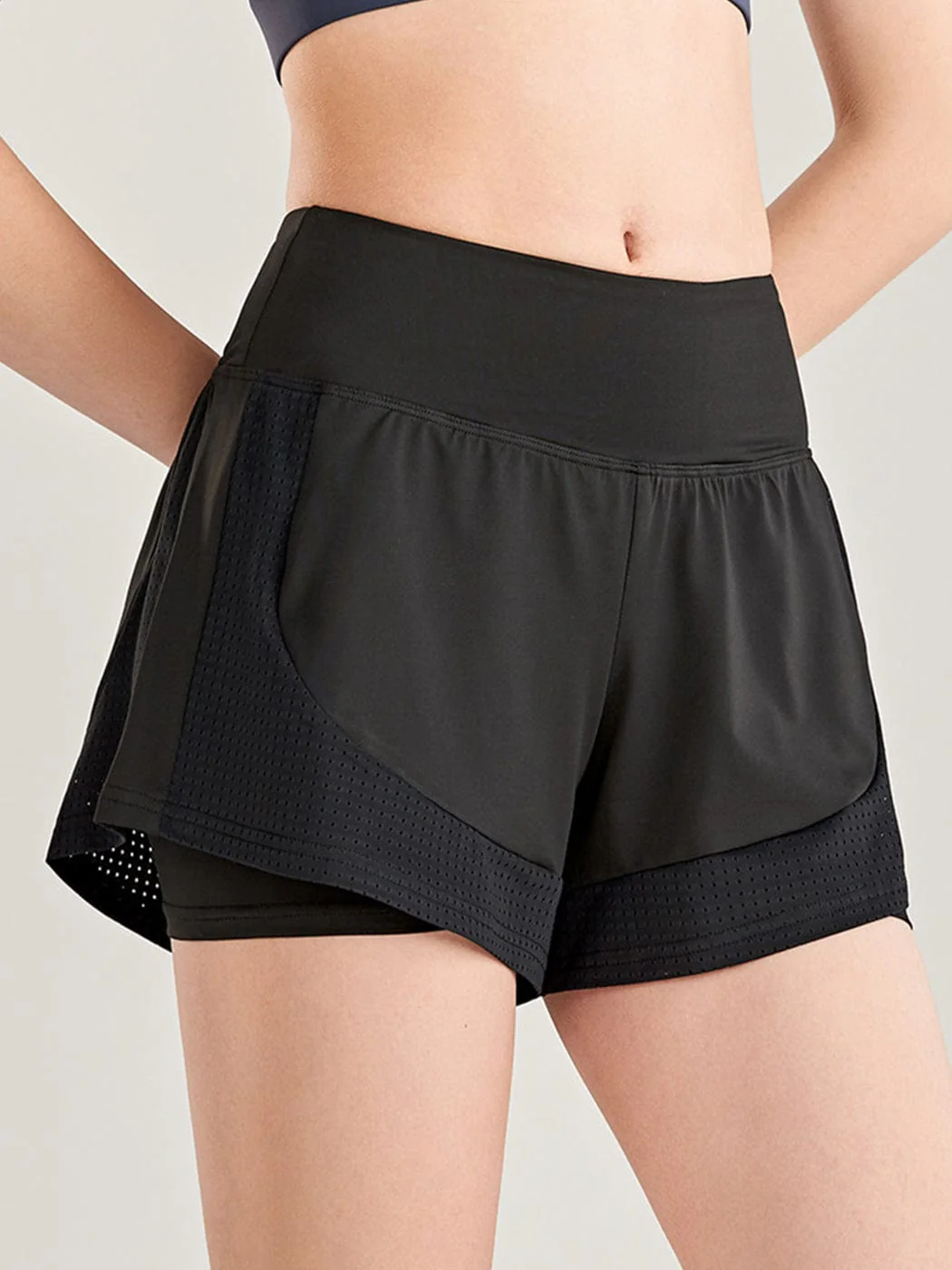 Quick Dry Loose Running Shorts 2-in-1 Gym - Image 5