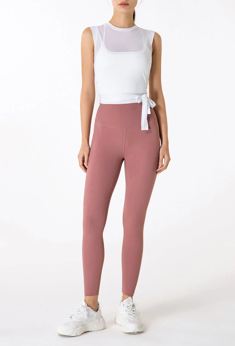 Quick Drying Sheer Sleeveless Tying Top - Image 15