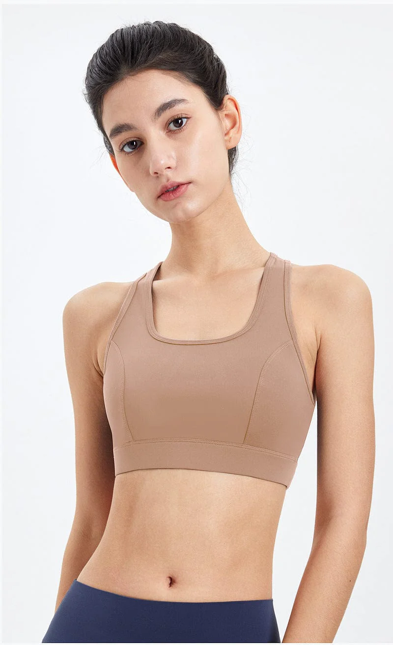Racerback Mesh Paneling Sports Bra - Image 14