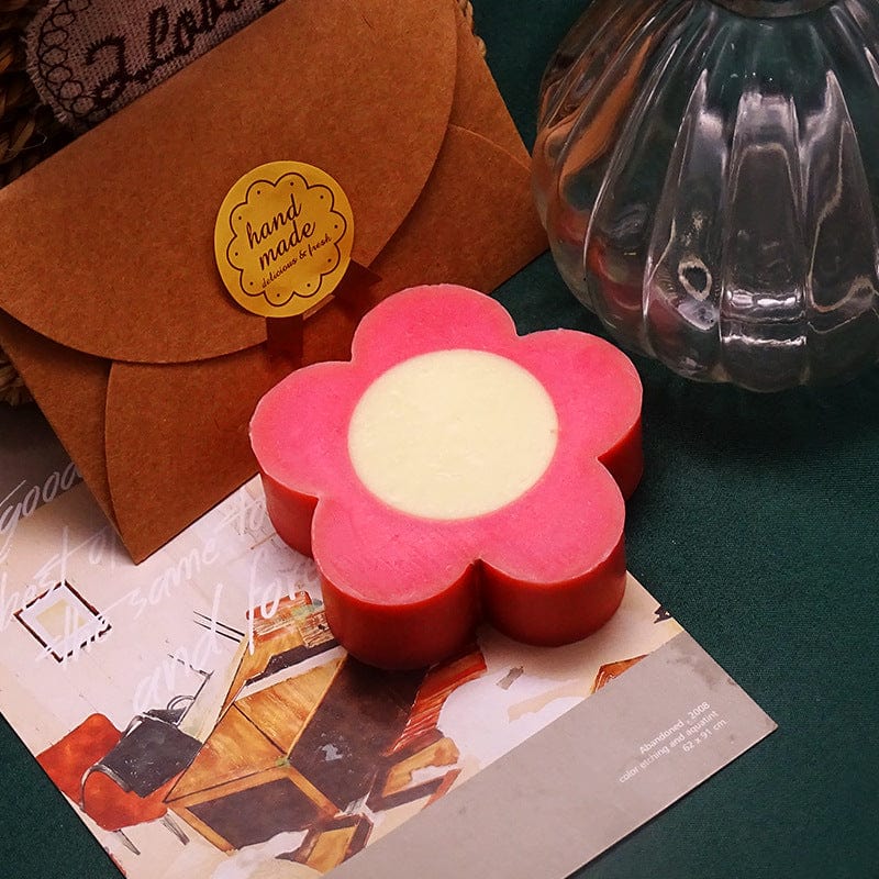 Red Flower Cold Process Handmade Soap