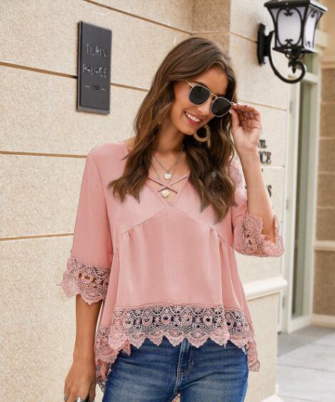 Relaxed Lace Flared Tunic - Image 10
