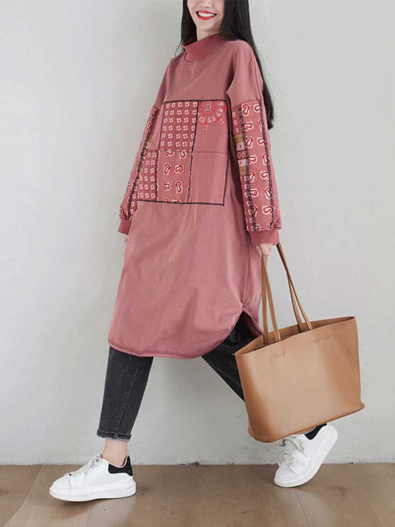 Remember Me Alway Turtleneck Pullover Sweater Midi Dress - Image 11