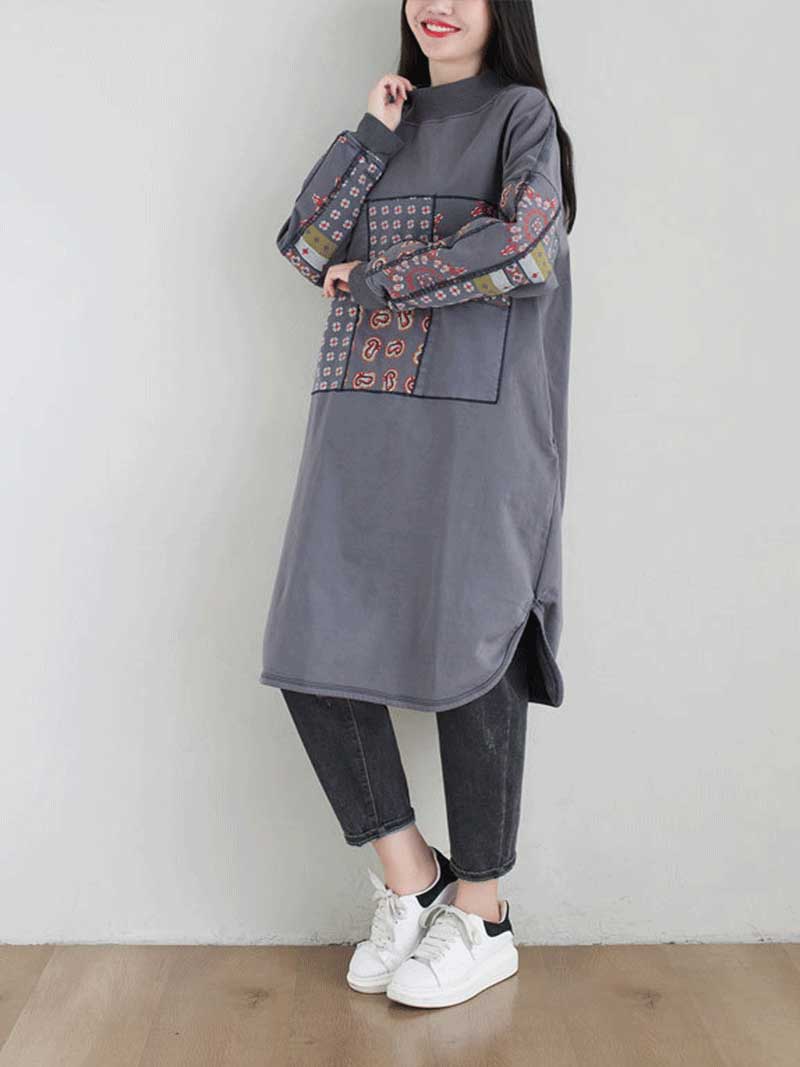 Remember Me Alway Turtleneck Pullover Sweater Midi Dress - Image 12