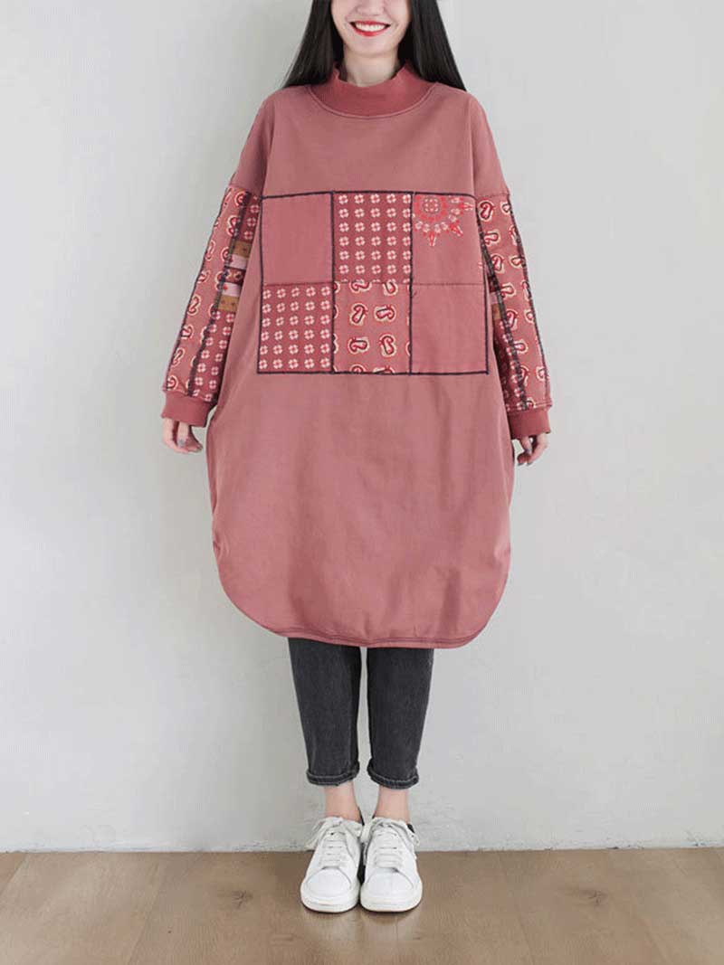 Remember Me Alway Turtleneck Pullover Sweater Midi Dress - Image 3