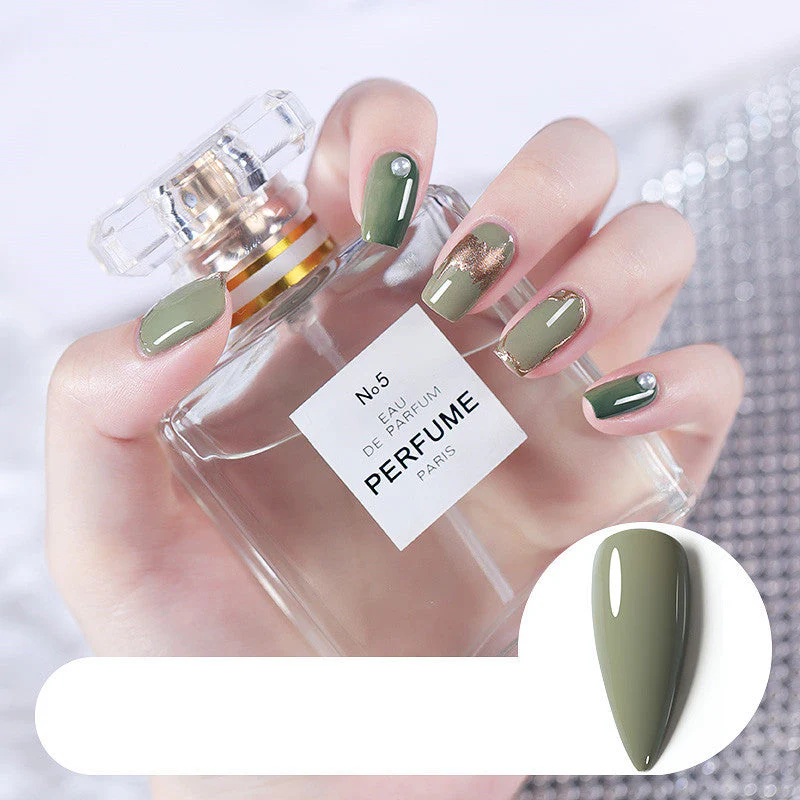 Removable Dark Green Barbie Nail Polish Glue - Image 4